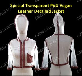 Transparent-leather-hoodie